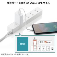 サンワサプライ USB充電器(2A・ブラック) ACA-IP87BK 1個