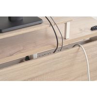 アイリスオーヤマ ケーブル収納デスク　モニター台付 幅80cm CSD-800M 1台（直送品）