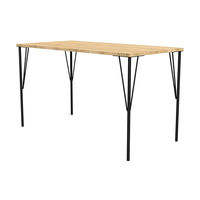 平安伸銅工業 LABRICO(ラブリコ) スチールテーブル脚 黒 (1本) 1本（直送品）