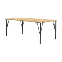 平安伸銅工業 LABRICO(ラブリコ) スチールローテーブル脚 黒 (1本) 1本（直送品）