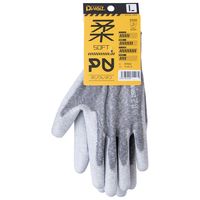 CUC DiVaiZ ポリウレタンカバーリング手袋 黒白杢 LLサイズ 2010AZー158ーLL 1セット(15双)（直送品）