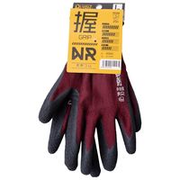 CUC DiVaiZ 天然ゴム発泡カバーリング手袋 赤黒杢 Sサイズ 2030AZー163ーS 1セット(12双)（直送品）