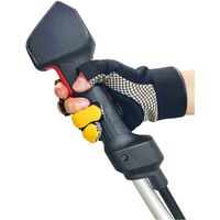 藤原産業 セフティー3 刈払機用防振手袋半指 KBー56 1セット(2双)（直送品）