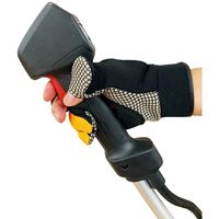 藤原産業 セフティー3 刈払機用防振脱着手袋 KBー57 1セット(2双)（直送品）