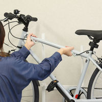 MOJYU 自転車スタンド レック 1台用 ホワイト/ホワイト木目 BCD-002 1台（直送品）