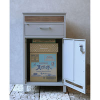 MOJYU ジェイク 宅配ボックス付ポスト シルバー 1台（直送品）