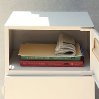 MOJYU ジャン 宅配ボックス付ポスト グレージュ 1台（直送品）