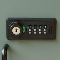 MOJYU バルトロ 宅配ボックス付ポスト エバーグリーン/ブラウン木目 1台（直送品）