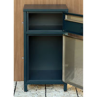 MOJYU エリア 宅配ボックス付ポスト ネイビー 1台（直送品）