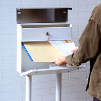 MOJYU ローザ スタンドポスト ホワイト 1台（直送品）