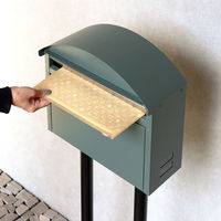 MOJYU アロン スタンドポスト フォレストグリーン 1台（直送品）