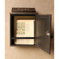 MOJYU ミュージカルノート 鋳物壁掛けポスト ブロンズ 1台（直送品）