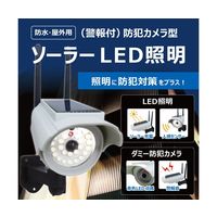 ブロードウォッチ ソーラー人感LED防犯ダミーカメラ 警報付き SEC-CAM-NLEDALM 1個 69-8573-02（直送品）
