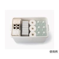 アズワン スタックアップコンテナ53L インナーボックスセット W70.7×H26.8cm ホワイト 65-9402-21 1セット（直送品）