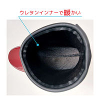 ジェイワークスプランニング レディース防寒ショートブーツ ピンスパイク付き ワイン 22.5cm WB1814 1足（直送品）