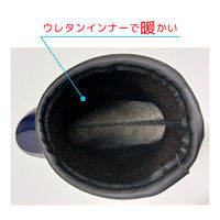 ジェイワークスプランニング レディース防寒ショートブーツ ピンスパイク付き ネイビー 24.0cm WB1814 1足（直送品）