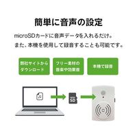 ブロードウォッチ 【屋内用】人感センサー 音声ガイド(USB電源 乾電池) TALK-NAVI-IN 1個 69-8572-86（直送品）