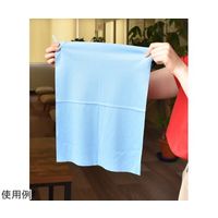 名古屋眼鏡 抗菌 業務用メガネ拭き (ループ付き) ライトブルー 3087-01 1枚 65-0253-29（直送品）