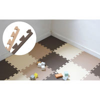 シービージャパン ジョイントマット パズルマット 36枚組 フチ付き 厚さ10mm 床面保護マット 425025 1個（直送品）