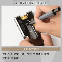 フジ矢 アルミ水平器 スイッチボックス用 FTL-93-BG 1個（直送品）