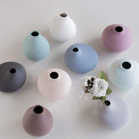 丸利玉樹利喜蔵商店 花瓶 AYAフラワーベース ラウンド 陶器 パープル 409579 1個（直送品）