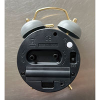 グローバルアロー 目覚まし時計 Marmo AC Bell 連続秒針 置き時計 グレー 484744 1個（直送品）