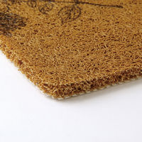 SOW 玄関マット ふかふかテラスマット 75×45cm フラワーブラウン 485207 1個（直送品）