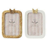 東京かんかん フォトフレーム バタフライフォトフレーム ポストカード KG判 レジン ホワイト 487229 1個（直送品）