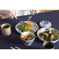 丸利玉樹利喜蔵商店 プレート 22cm AIKA 硬質陶器 ボタニカルリーフ 377313 1個（直送品）