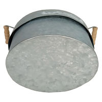 アビテ プランター シャルール・オーバルポット シルバー 395117 1個（直送品）