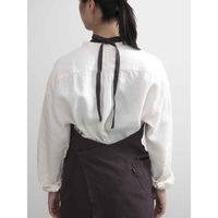 ウェーブ エプロン 無地 環境のことを考えるラップエプロン COCOWALK 茄子紺 412192 1個（直送品）