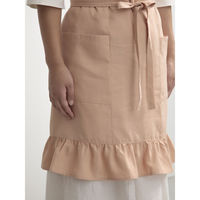 ウェーブ エプロン スソフリルラップエプロン COCOWALK ピンク 412199 1個（直送品）