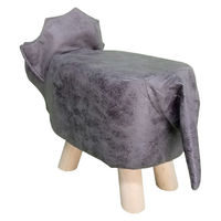 アビテ アニマルスツール 恐竜 座面高26.5cm ティーア・スツール・トリケラトプス グレー 477399 1個（直送品）