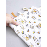 ウェーブ ハンカチ こぐまちゃん にぎにぎハンカチ 綿100% 日本製 オフホワイト 400078 1個（直送品）