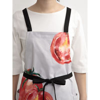 ウェーブ エプロン 果物 野菜 マルシェプリントエプロン COCOWALK トマト 422752 1個（直送品）
