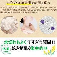 キクロン 衛生資材 エコロジーニ とうもろこしからできたボディタオル 00797603 1ケース(60個(10個×6))（直送品）