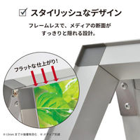 友屋 A型ボード アルネクストサインスタンドA 450×600両面銀 62561-01 1ケース(1個)（直送品）