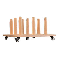 友屋 イベント用品 メディアストックスタンド(2インチ)9本キャスター 63004-01 1ケース(1個)（直送品）