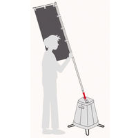 友屋 販促用品 注水式スリムスタンド 石目調 30867*** 1ケース(6個)（直送品）