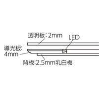 友屋 売場備品 アクリルライトパネル ver2.0 AC-A2 62215-A2 1ケース(3個)（直送品）
