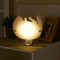 スマイルキッズ ウォールセンサーライト ネコ ASL-3308NE 1個（直送品）