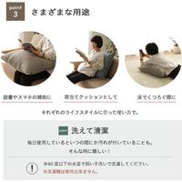 イケヒコ レイク ジャンボクッション 600×600mm ブラウン 9165589 1個（直送品）