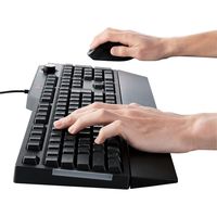 ゲーミングキーボード 有線 メンブレン フル リストレスト付 ボリュームダイヤル ブラック TK-G02UMBK エレコム 1個