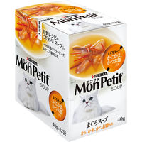 モンプチ スープ まぐろスープ かにかま・かつお節入り 40g 12袋 キャットフード ウェット パウチ