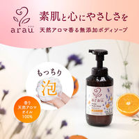 arau.（アラウ） 泡ボディソープ ポンプ 480ml 1個 サラヤ【泡タイプ】