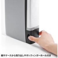 サンワサプライ CDジャケット収納対応ディスクファイルケース(32枚+32冊収納・ブラック) FCD-FLBD32BBK 1個
