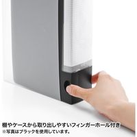 サンワサプライ CDジャケット収納対応ディスクファイルケース(32枚+32冊収納・クリア) FCD-FLBD32BCL 1個