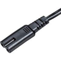 サンワサプライ メガネ型コネクタ対応電源コード KB-DM2S12A-1 1個