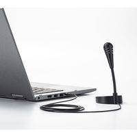 サンワサプライ PCスタンドマイク MM-MCF01BK 1個