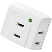 延長コード 電源タップ 2P（ピン） 3個口 雷ガード ホワイト TAP-SP224 サンワサプライ 1個